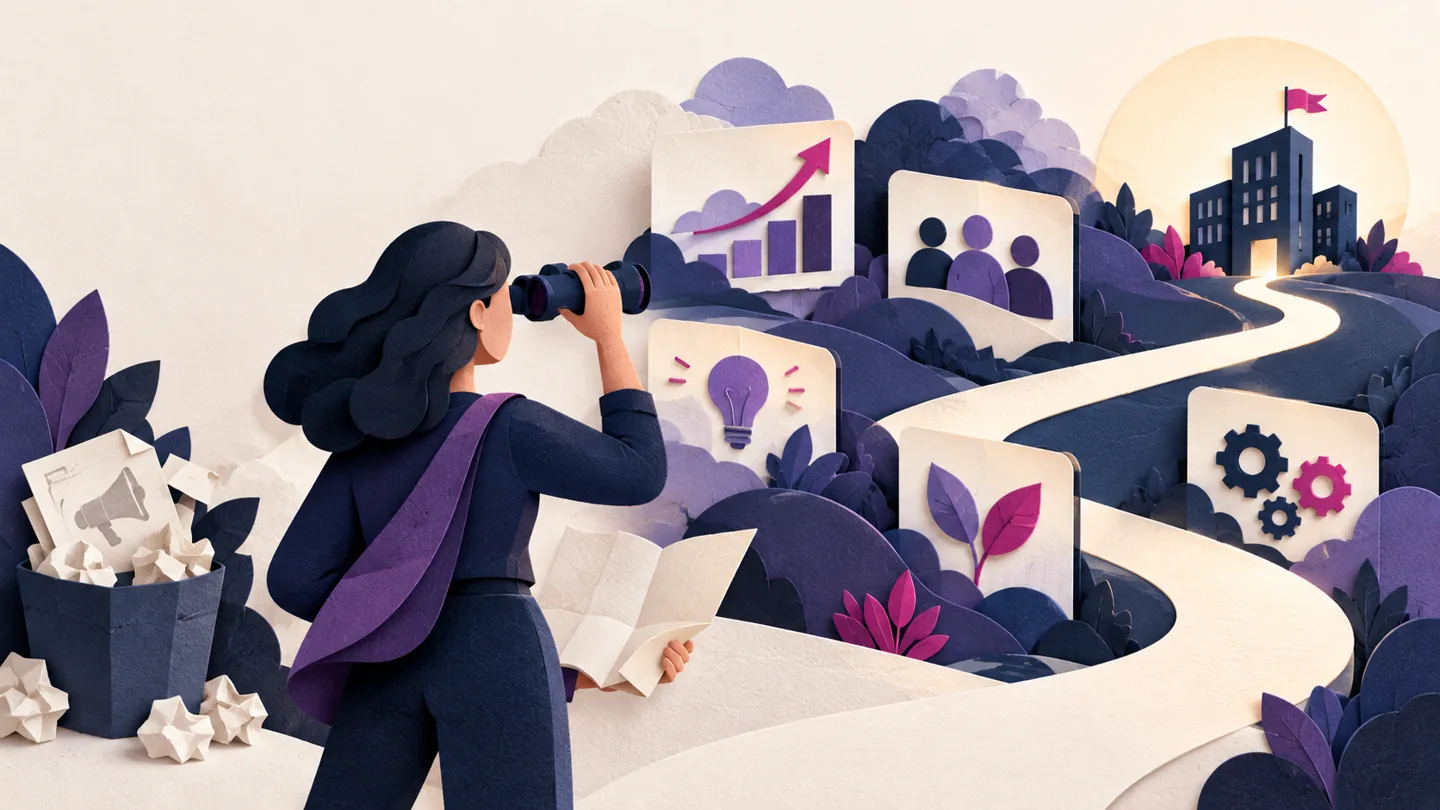 Editorial illustration exploring reconnect with paused SaaS opportunities without repeating the old pitch